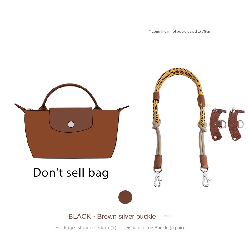 LONGCHAMP Dây Đeo Túi Xách Mini 78 / 100cm