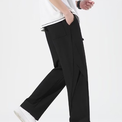 Quần Dài Ống Rộng Xẻ Tà Phong Cách Đường Phố Mỹ Thời Trang Mùa Hè Mới Cho Nam