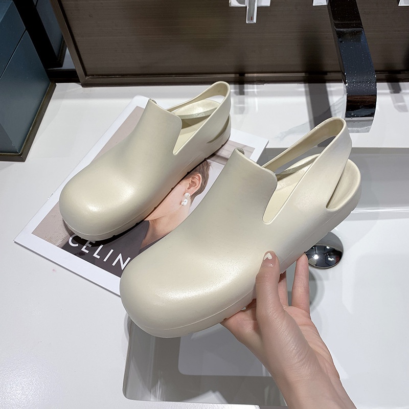 Flat sandal cao su non-slip mưa boots