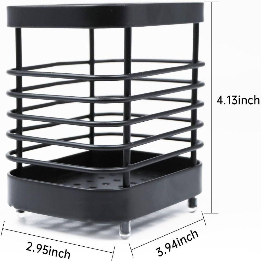Giá Đỡ Kem Đánh Răng Bằng Thép Không Gỉ Màu Bạc / Đen Dễ Vệ Sinh Chống Rỉ Sét Tiện Dụng Cho Nhà Bếp