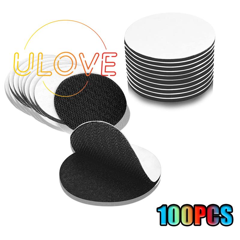 Bộ 100 Móc Tròn Dán Tường 2.4 Inch / 6cm