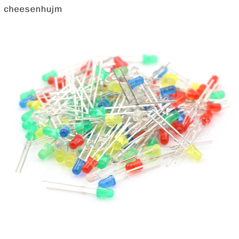 Set 100 Đèn LED Diodes 3mm 20mA 2Pin Đa Dụng Chất Lượng Cao