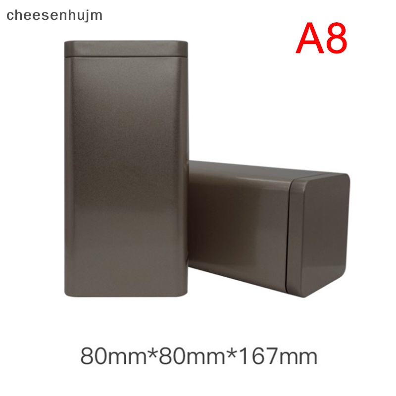 1 Hộp Thiếc Đựng Trà Hình Vuông Cỡ Nhỏ Tiện Dụng