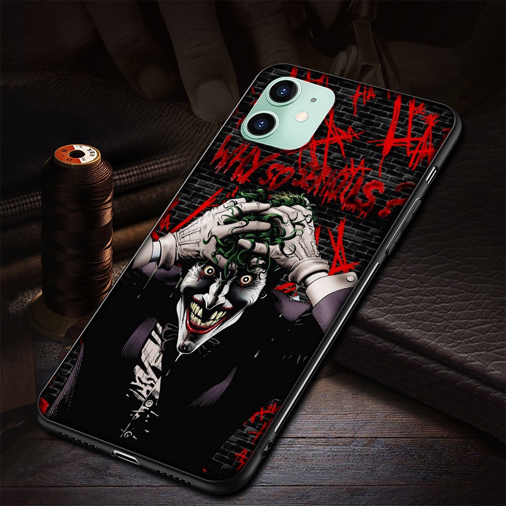 Ốp Điện Thoại Silicon Mềm Hình Joker EG62 Cho iPhone 13 Pro Mini XS Max