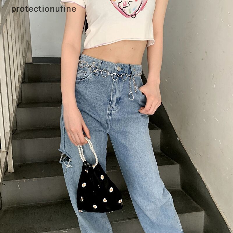 Thắt Lưng Dây Xích 100cm In Họa Tiết Trái Tim Phong Cách Hip Hop Thời Trang Cho Nữ PR3VN