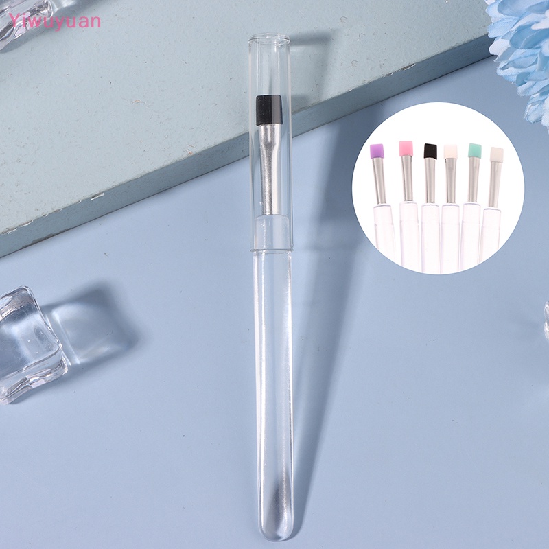 < Yiwuyuan > Dụng Cụ Hỗ Trợ Nâng Lông Mi Bằng Silicon Trong Suốt Kèm Vỏ Bọc Mới