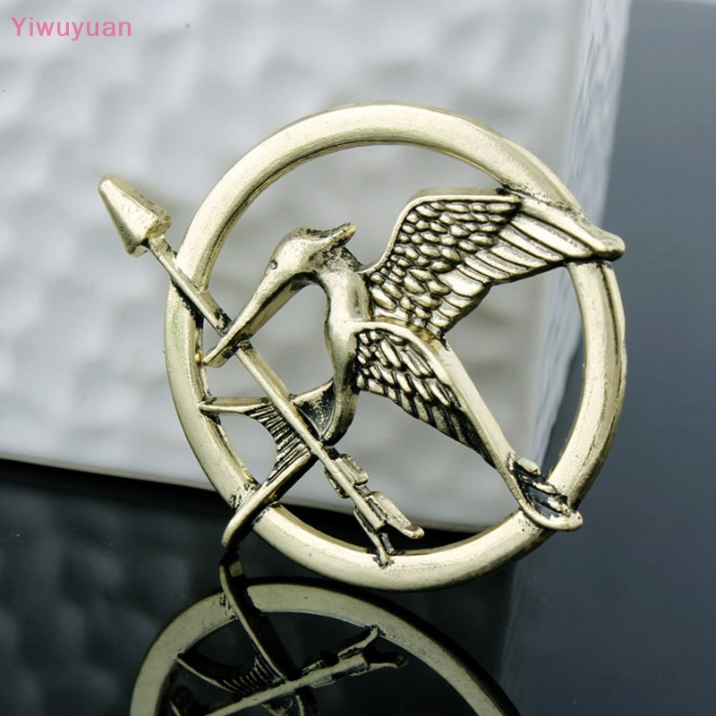 Ghim Cài Áo Hợp Kim Hình Robin Vintage 3 Màu Mới