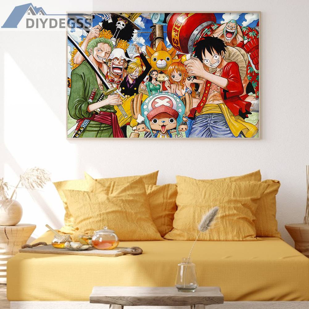 Toàn Bộ Bộ Tranh Thêu Chữ Thập 11CT Hình One Piece