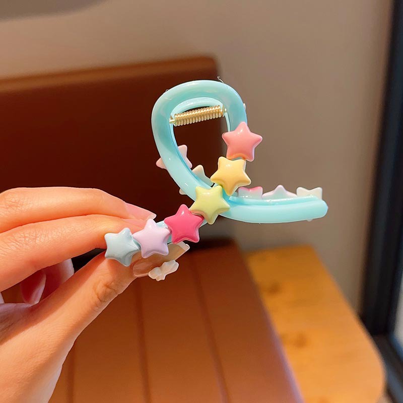 Kẹp Tóc Hình Cá Mập Đính Hoa Hoạt Hình Nhiều Màu Dễ Thương Cho Bé Gái