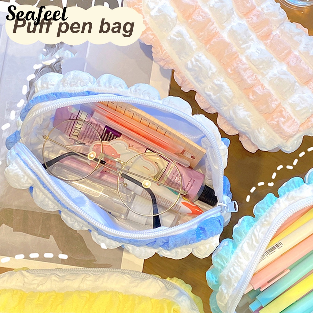 Túi Đựng Bút Chì Mềm Mịn Chống Bụi Tiết Kiệm Không Gian Có Khóa Kéo