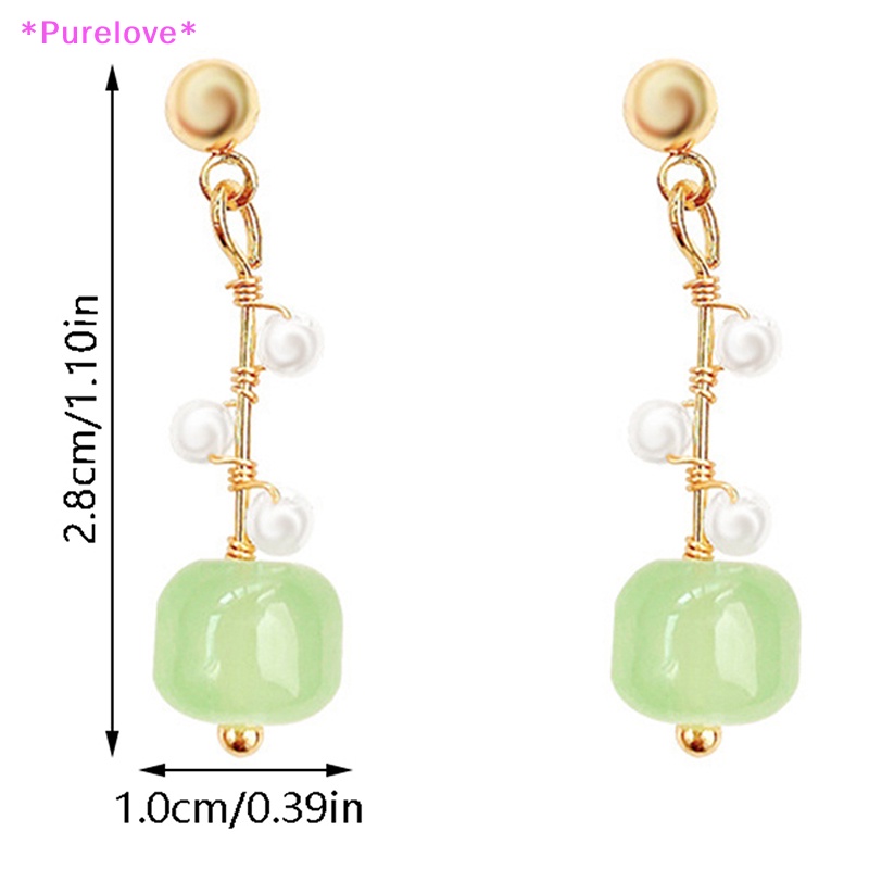 1 Đôi Bông Tai Hình Hoa Đính Ngọc Trai Đơn Giản Thời Trang Dành Cho Nữ Mới