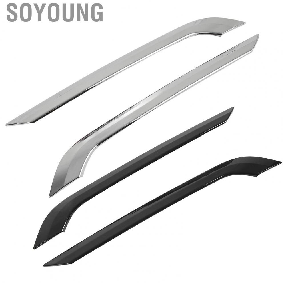 Soyoung Rear Fog Light Eyebrow Trim Cover  Decoration Lamp Stable and Firm Vogue Appearance for Model Y 2020-2023