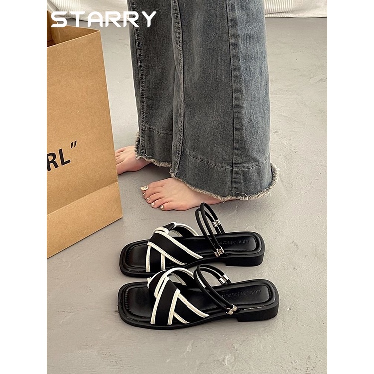 STARRY dép nữ dép sandal nữ dép quai hậu nữ 2023NEW HOTSALERetro071432