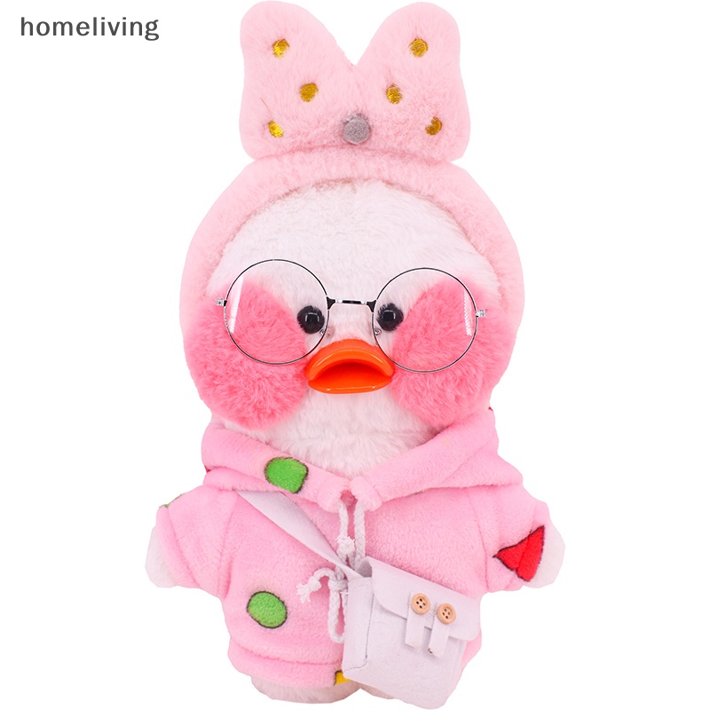 Chú Vịt Nhồi Bông mini 30cm Mặc Quần Áo Và Mũ Xinh Xắn