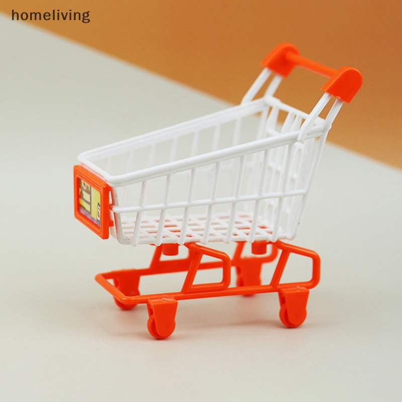 Mô Hình Xe Đẩy Mua Sắm Mini Tỉ Lệ 1: 12 Trang Trí Nhà Búp Bê