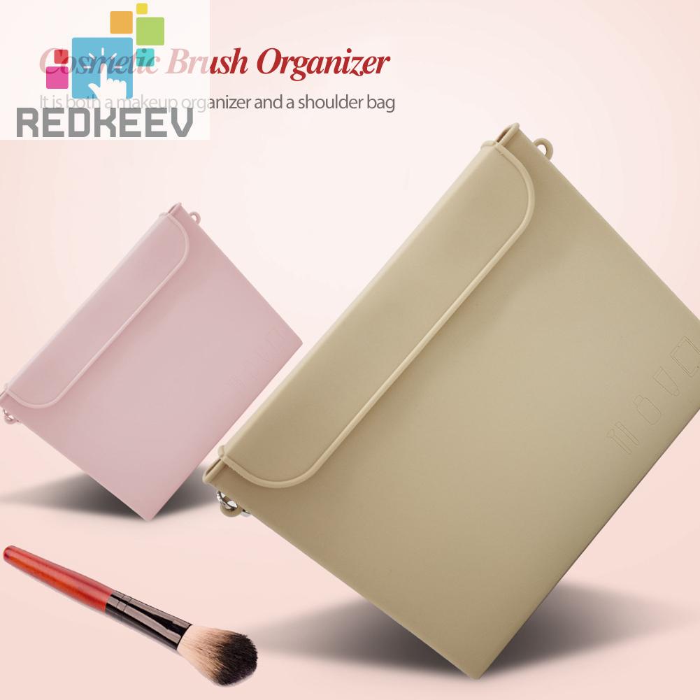 Túi Đựng Mỹ Phẩm Bằng Silicone Gọn Nhẹ Cho Nữ