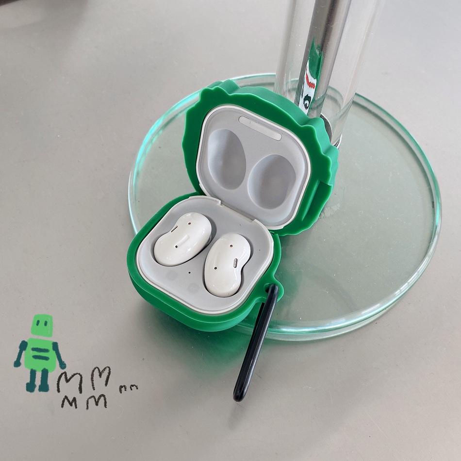 Vỏ Bảo Vệ Hộp Sạc Tai Nghe Samsung Galaxybuds 2 Pro / buds live / buds2pro Bằng Silicon Họa Tiết Hoạt Hình Vui Nhộn