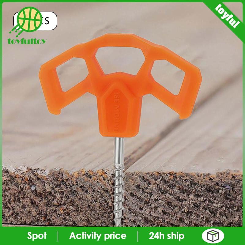 Bộ 10 Đinh Vít Ba Mắt Khối Lượng Nhẹ Dùng Cắm Trại / Leo Núi / Câu Cá