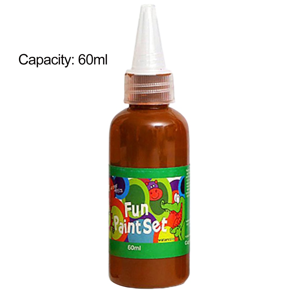 Bộ Màu Nước 60ml DIY Dễ Lau Chùi Dùng Hàng Ngày Cho Trẻ Em