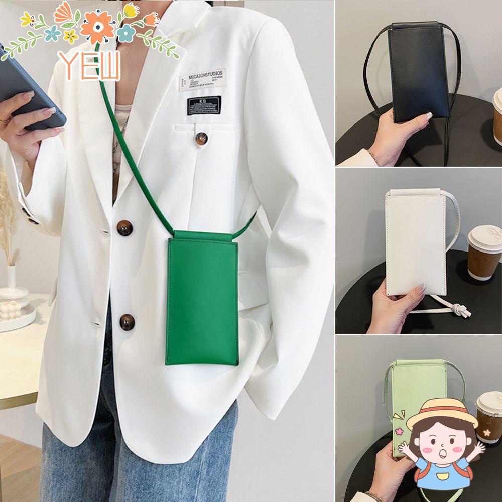 Túi Đeo Vai Bằng Da PU Màu Trơn Thời Trang Xinh Xắn