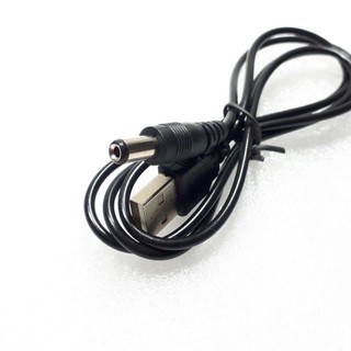 Cáp Chuyển USB ra 5V cổng tròn - Jack DC 5.5*2.1mm