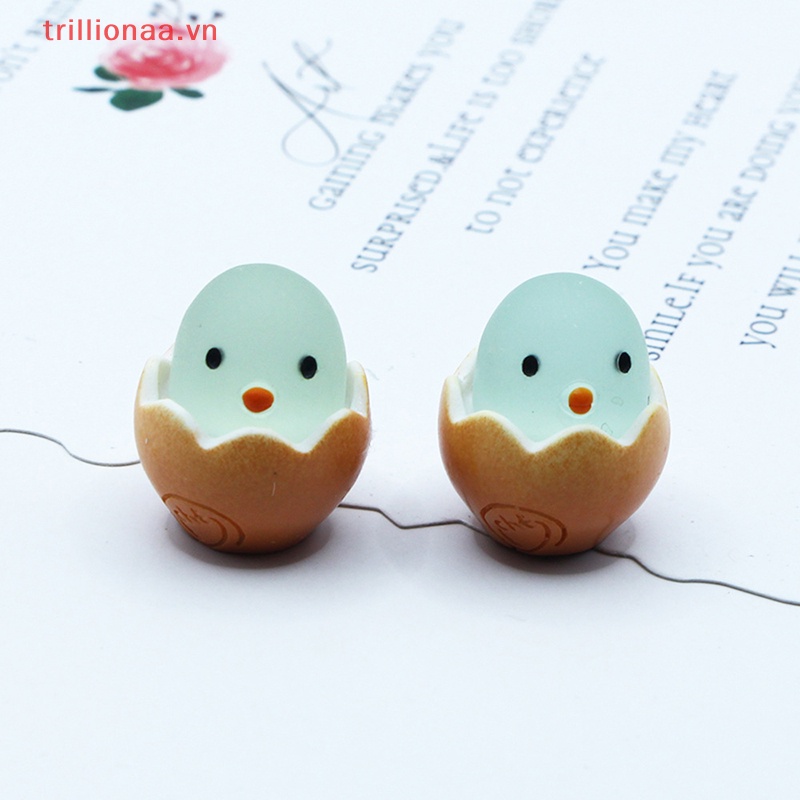 Bộ 2 Đồ Chơi Trang Trí Hình Gà Con Phát Sáng Trong Đêm DIY