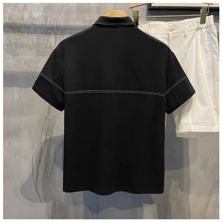 Áo Thun Polo Ngắn Tay Form Rộng Phong Cách Đường Phố Thời Trang Mùa Hè Dành Cho Nam