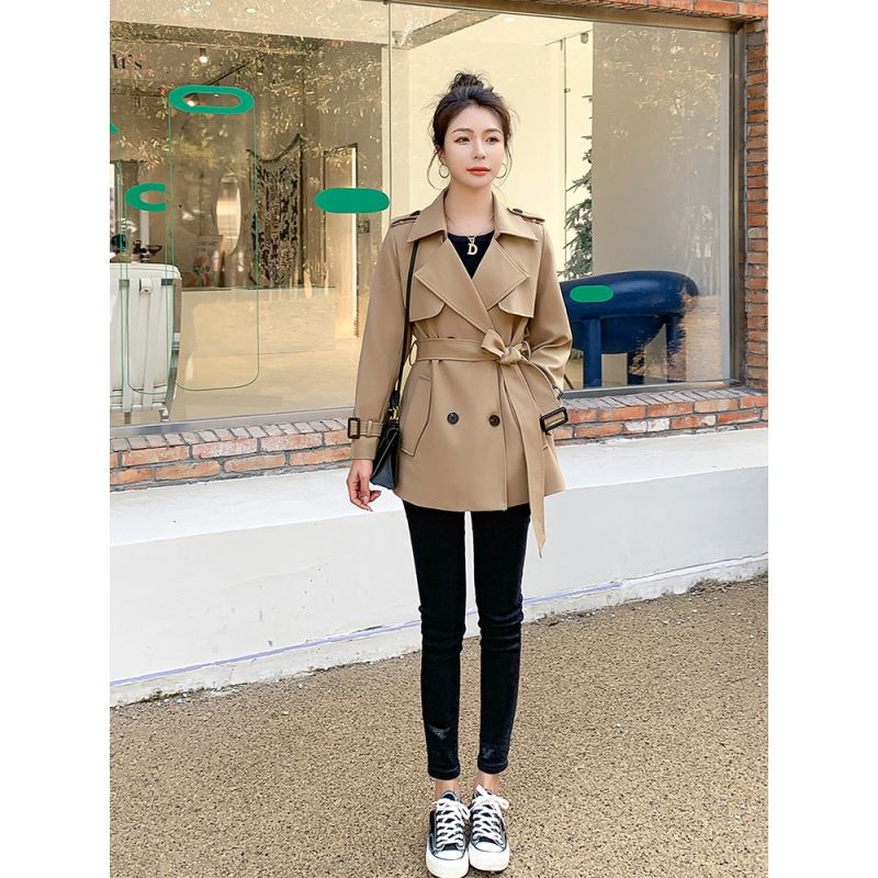 Áo Khoác Dài Tay Cài Hai Hàng Nút Thời Trang Mùa Thu Cho Nữ