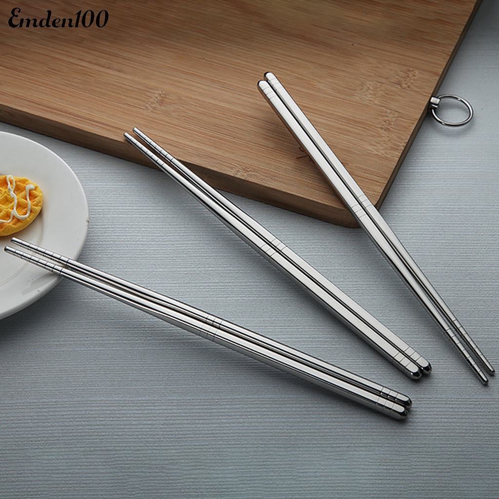 Set 10 Đôi Đũa Vuông Bằng Thép Không Gỉ