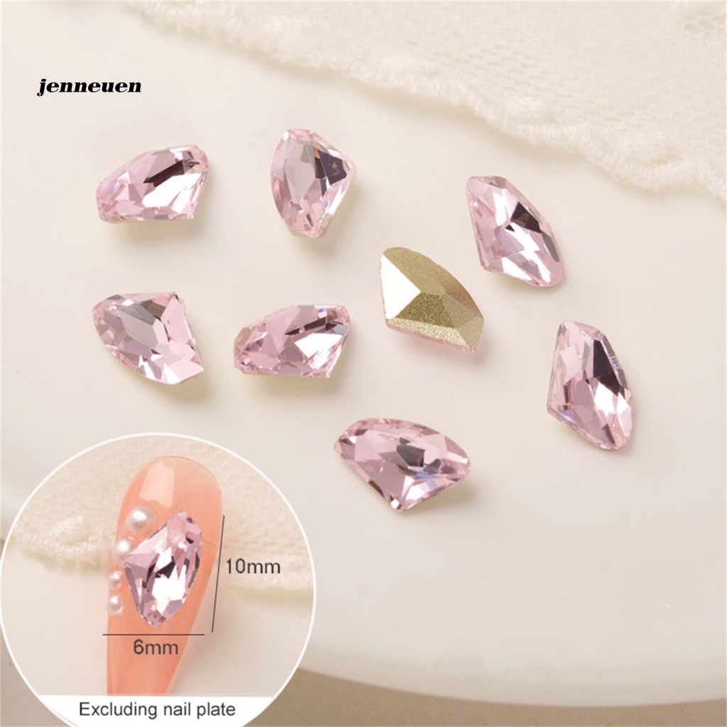 Set 10 Phụ Kiện Đính Đá 3D Lấp Lánh Trang Trí Móng Tay Nghệ Thuật