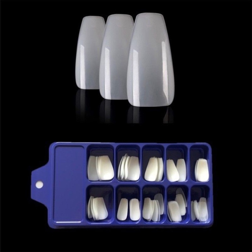 Bộ 100 Móng Tay Giả Che Phủ Toàn Diện Bằng Acrylic