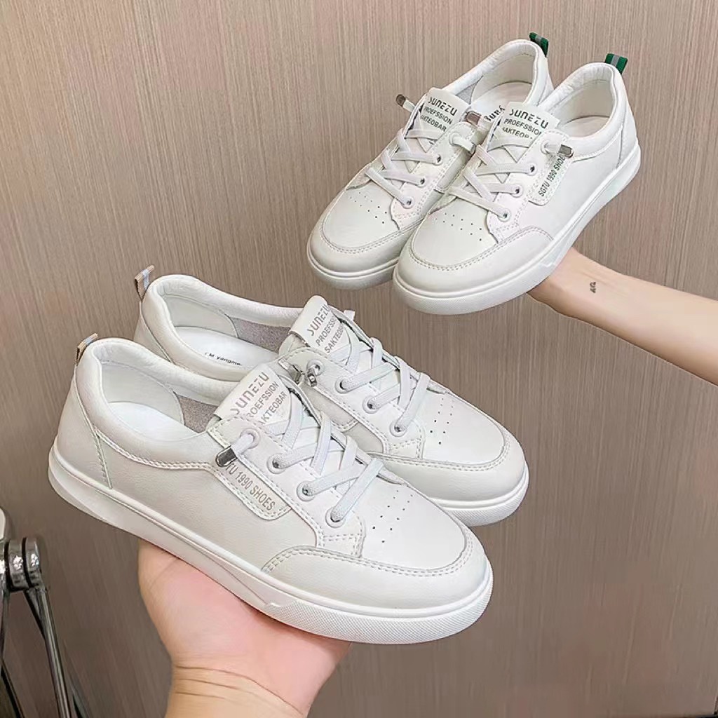 Giày Thể Thao Đế Bằng Phối Lưới Thoáng Khí Thời Trang Mùa Thu Phong Cách Hàn Quốc Mới Cho Nữ