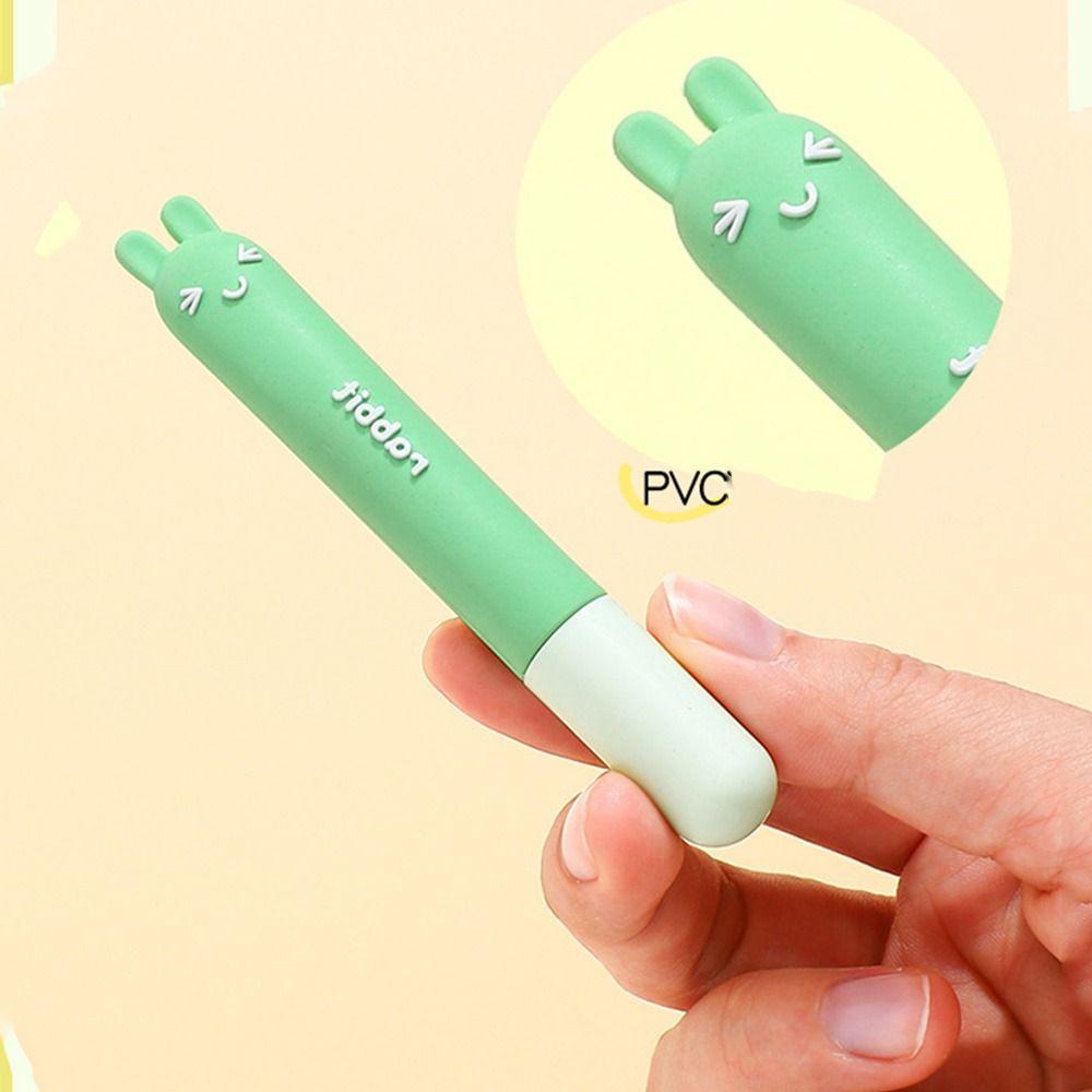 Nhíp Nhổ Lông Mày Đầu Phẳng Bằng Thép Không Gỉ Hình Thỏ & Gấu Hoạt Hình Dễ Thương Cho Nữ