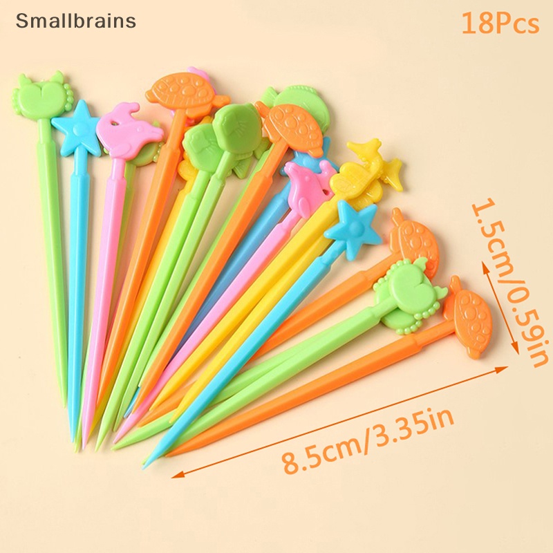 Smbr Set 18 Nĩa Ăn Trái Cây Tráng Miệng Hình Đại Dương Hoạt Hình Phong Cách BR