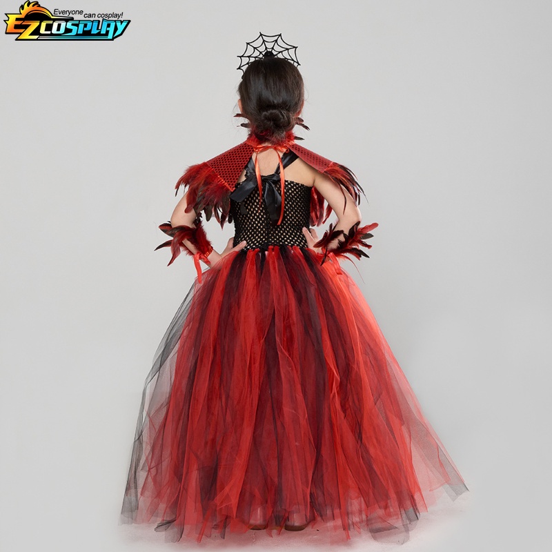 Trang Phục Hóa Trang Halloween Nhân Vật Phù Thủy Nhện 2023 Cho Bé Gái
