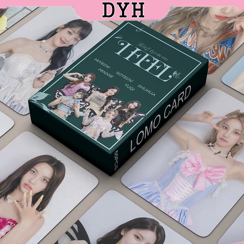 I-DLE Card Set 55 Tấm Thẻ Ảnh I FEEL Kpop Lomo Card Hình Nhóm Nhạc
