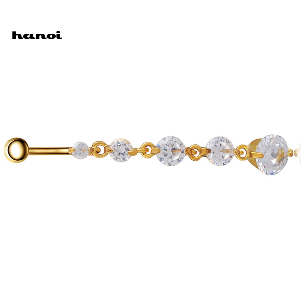 Khuyên Rốn Dáng Dài Đính Đá Quyến Rũ Cho Nữ