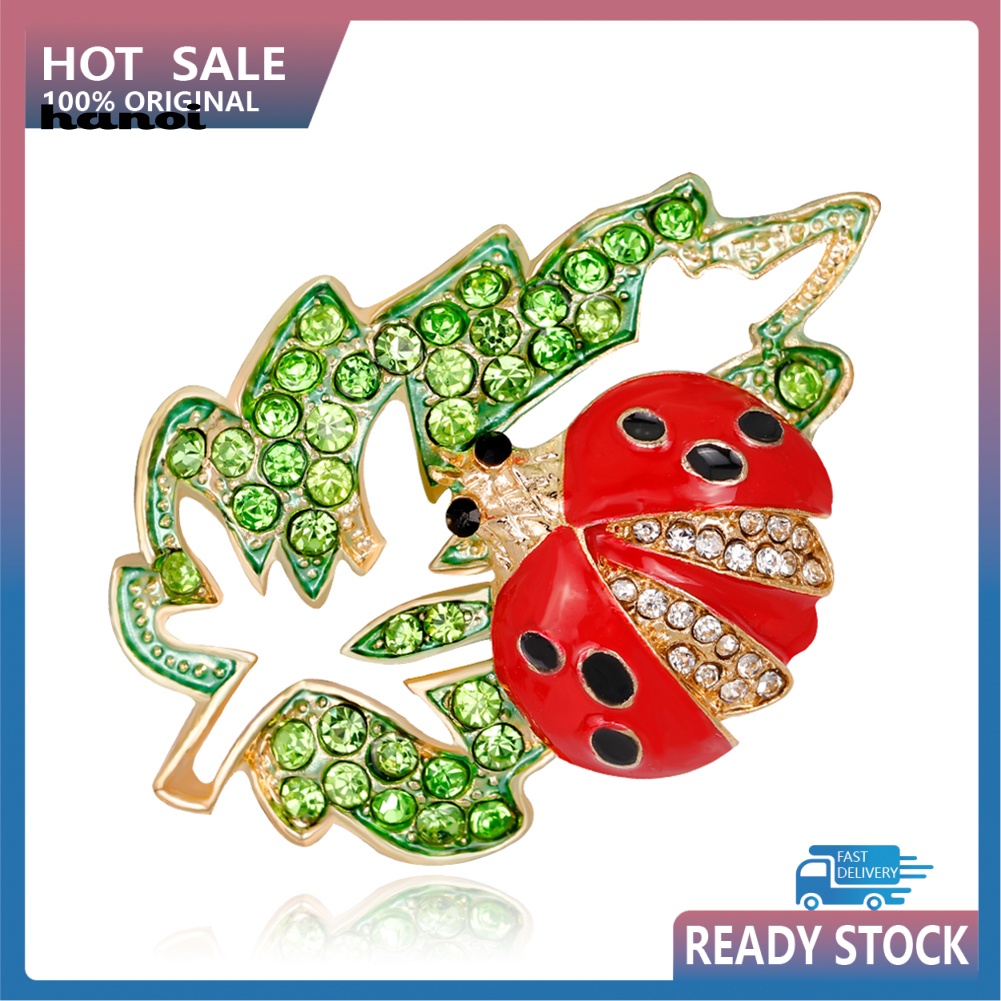 Ghim Cài Áo Hình Bọ Rùa Đính Đá Thời Trang Cho Nữ