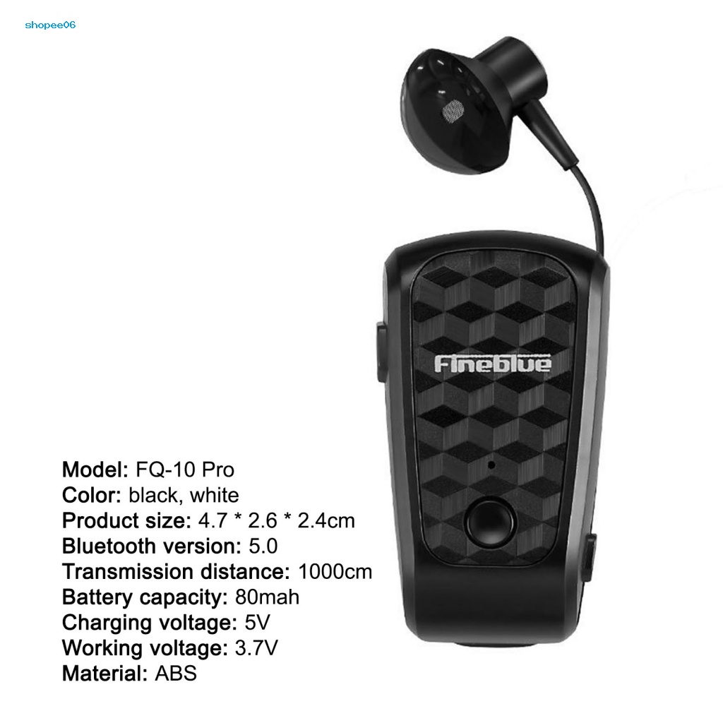 1 Tai Nghe Bluetooth Fineblue FQ-10 Pro Có Thể Thu Gọn Độ Phân Giải Cao