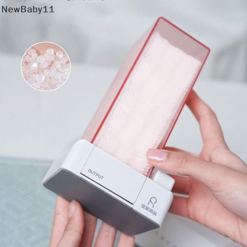Hộp Đựng Bông Tẩy Trang Dạng Nhấn Tự Động Chống Bụi