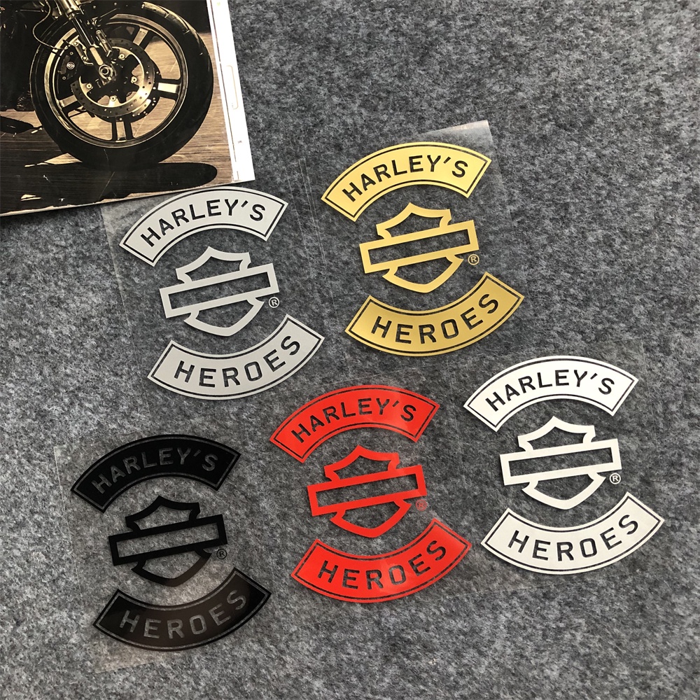 Nhãn Dán Trang Trí Nắp Bình Xăng Xe Mô Tô Harley Davidson In Logo Kiểu Retro