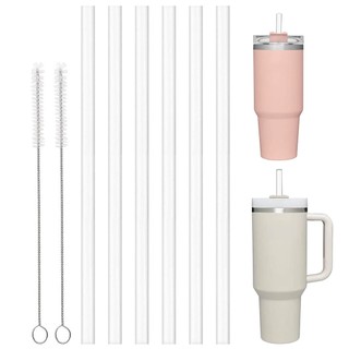 Bộ 6 Ống Hút Thay Thế Cho Cốc Nước Stanley 40 oz 30 oz Kèm Tay Cầm Và Ống Hút Tiện Dụng Cho Stanley 40 oz
