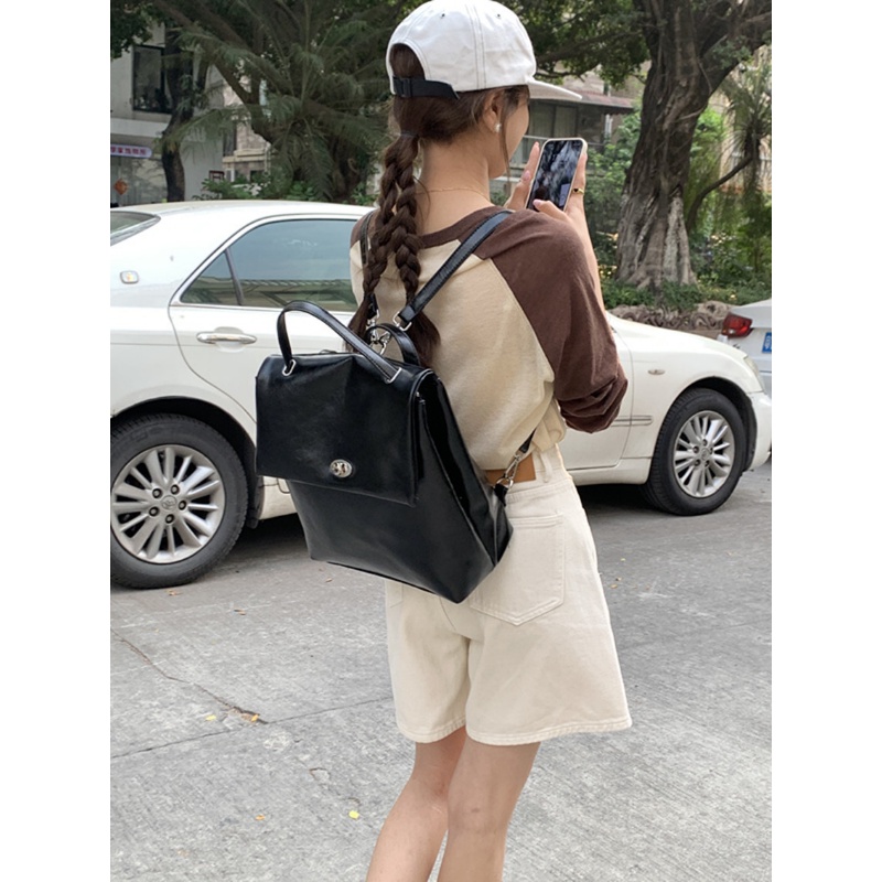 Ba Lô Học Sinh Sức Chứa Lớn Màu Bạc Dễ Phối Đồ