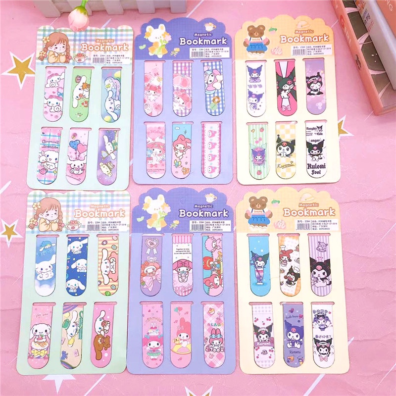 Bookmark Nam Châm Hình Cún Kuromi Cinnamon Dễ Thương
