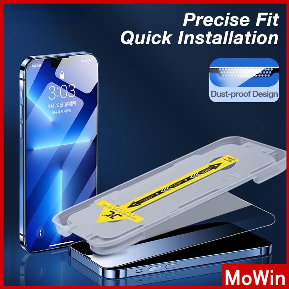 Phim cường lực cho iPhone 14 Pro max Phim cường lực Full màn hình HD Tự dính Toàn màn hình Không bong bóng Chống nổ Chống bám vân tay mạnh mẽ Tương thích với iPhone 13 12 Pro max