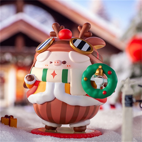 ★HGTOYS★  Dòng công ty Pikopig Merry Christmas Blind Box Doll Tide Play Ornament Gift