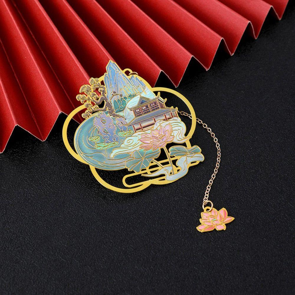 Mmluck crane Đánh Dấu Trang Sách Khoét Rỗng Bằng Kim Loại Kiểu Trung Hoa Sáng Tạo Dùng Làm Quà Tặng Sinh Nhật May Mắn