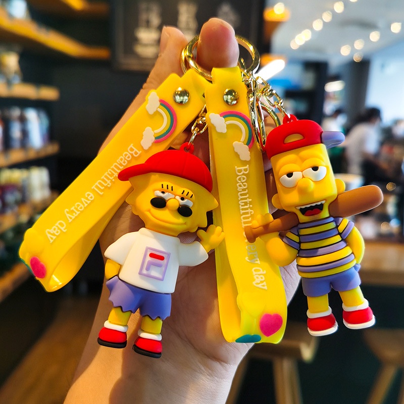 Móc Khóa Hình Búp Bê Simpson Hoạt Hình Dễ Thương