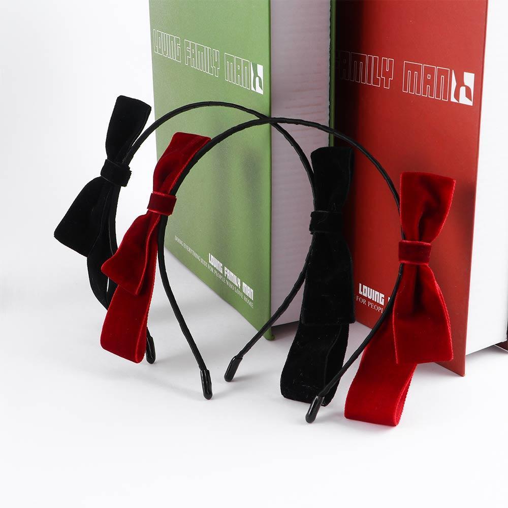 1 Băng Đô Nhung Thắt Nơ Xinh Xắn Thời Trang Cho Nữ