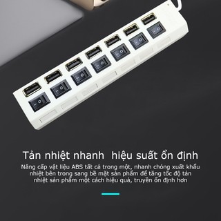 Q Bộ Chia Cổng USB, USB Hub 7 Port Có Công Tắc